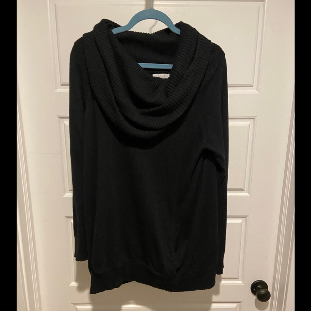 🍬2 Cowl Neck Sweaters (tan and black) NY&Co